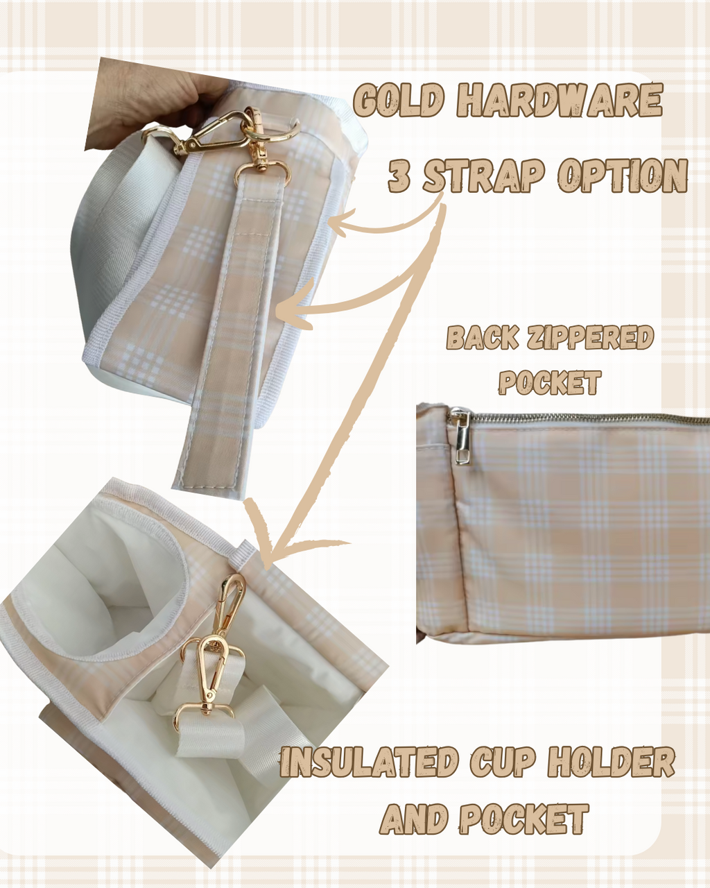 Palaka Beige Stroller Caddy